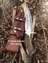 Custom Damascus Gut hook Hunting Knife