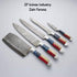 Custom Damascus 5 pieces Kitchen Chef knives Set