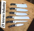 Handmade D2 Steel 6pieces Kitchen Chef Knives Set