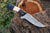 Custom Handmade Damascus Steel Skinning Knife