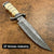 Handmade Damascus Bowie Knife