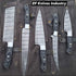 Custom Damascus 5 Pieces Kitchen Chef Knives Set