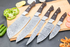 Handmade Damascus Steel 5Pieces Kitchen Chef Knives Set