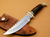 Beautiful Custom Handmade J2 Steel Hunting Bowie Knife