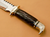 Beautiful Custom Handmade J2 Steel Hunting Bowie Knife