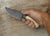 Hunting Knife 80CRV2 Steel and Stag Wood Handle - Blacksmith Made Camping Knife - Tactical Knife - Survival Knife with Sheath