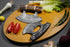 Handmade Damascus ULU Fishing Knife as Chef Knife for Chopping with Antler and Padauk Wood 100% Damascus ULU Knife