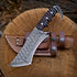 Tracker Knife Full Tang - 13 Inches Handmade Knife with Sheath - G10 Red & Black Micarta