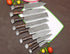 Custom Handmade Damascus Steel 8 Pieces Kitchen Chef Knives Set