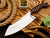 Meat Cleaver Knife - Stainless Steel Professional Butcher Chopper - G10 Red Micarta Handle