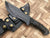 Handmade Black Coated J2 Steel Tracker knife