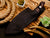 Meat Cleaver Knife - Stainless Steel Professional Butcher Chopper - G10 Red Micarta Handle