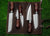 5 Pieces Custom Hand Forged J2 Steel Kitchen Chef Knives Set