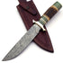 Beautiful Custom Handmade Damascus Hunting Knife