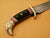 Beautiful Eagle Head Custom Handmade Damascus Hunting Knife