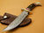 Beautiful Eagle Head Custom Handmade Damascus Hunting Knife