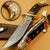 Beautiful Eagle Head Custom Handmade Damascus Hunting Knife