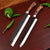 Custom Hand Forge J2 Steel 8 Pieces Kitchen Chef Knives Set