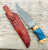 Custom Handmade Damascus Steel Bowie